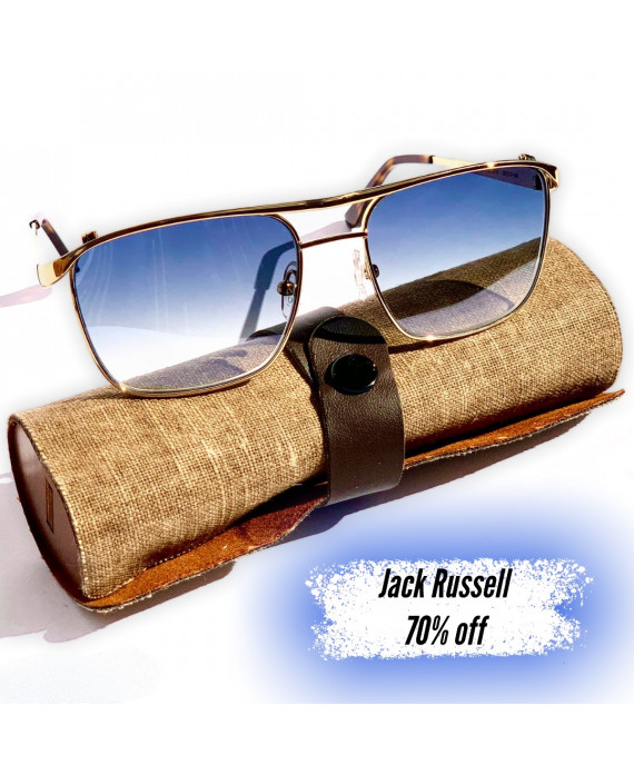 OCCHIALI DA SOLE IN METALLO ROUND VINTAGE JACK RUSSELL