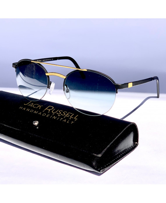 Occhiali da sole Jack Russell Gold 13 Black/gold Night sfumato Limited